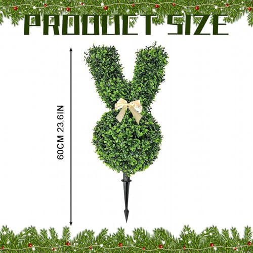 Easter Bunny Topiary Outdoor Decor