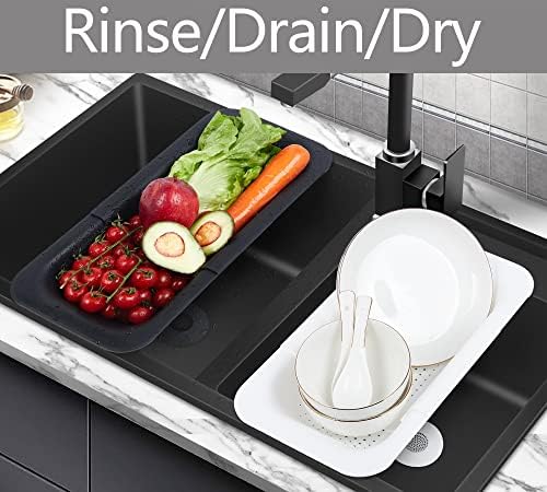 Versatile Collapsible Colander for Kitchen Sink Easy to Clean Dishwasher Safe