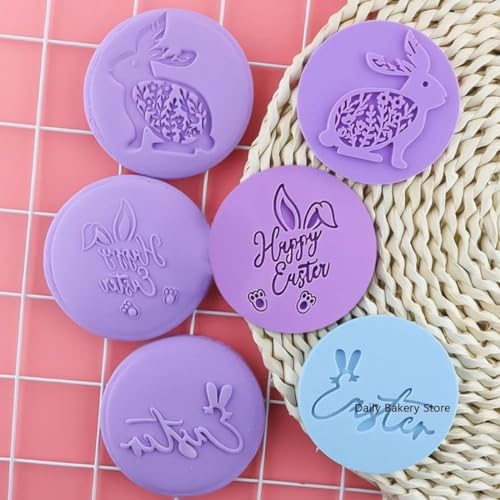 Cutie Bunny Acrylic Cookie Cutter Set Easy Baking Decorate Tool