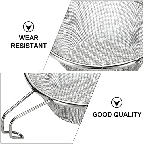 Fishing Glass Net Strainer 2 Pcs Stainless Steel Colander