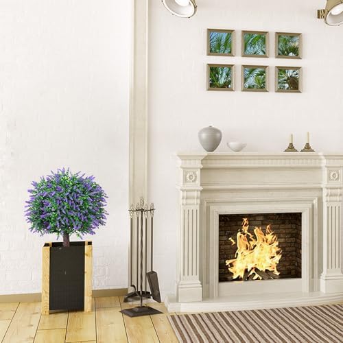 Artificial Lavender Topiary with Led Lights