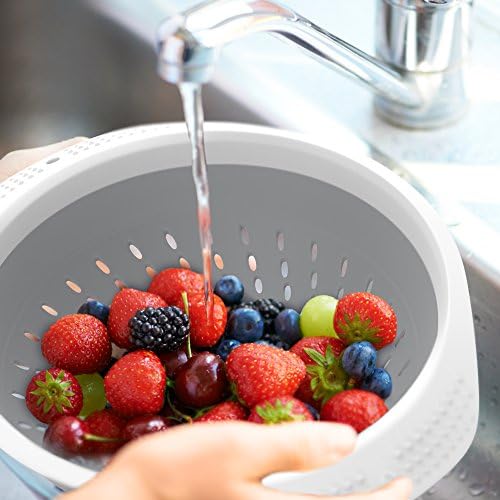Vremi 5-QT Collapsible Silicone Colander