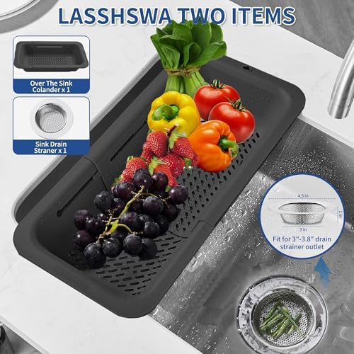 collapsible colanderstrainer for kitchen