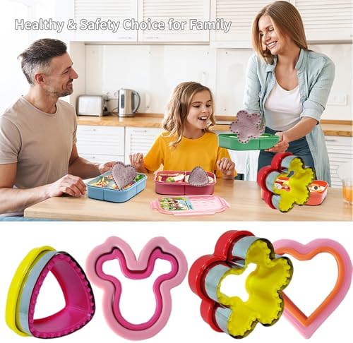 Aoerfes 4 Pcs Sandwich Cutter and Sealer Set
