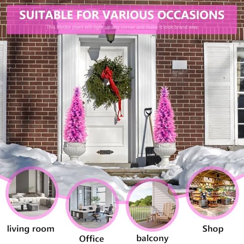 Artificial Cedar Topiary Trees