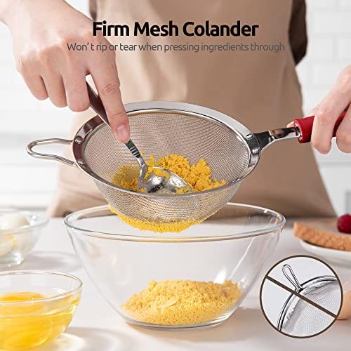 U-Taste 188 Stainless Steel Mesh Strainer for Kitchen