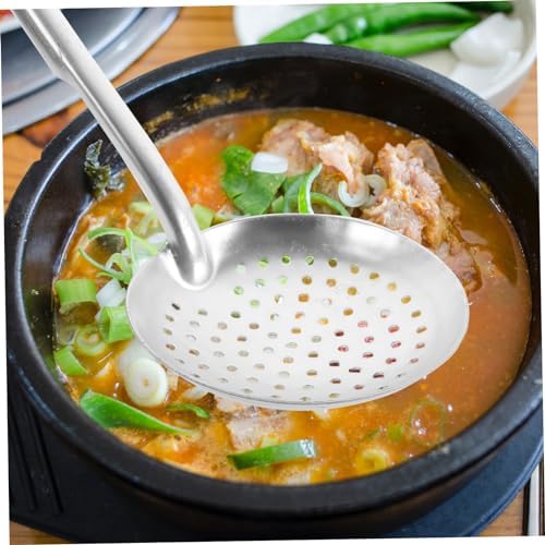 CRILSTYLEO Aluminum Strainer Kitchen Spoon with Handle