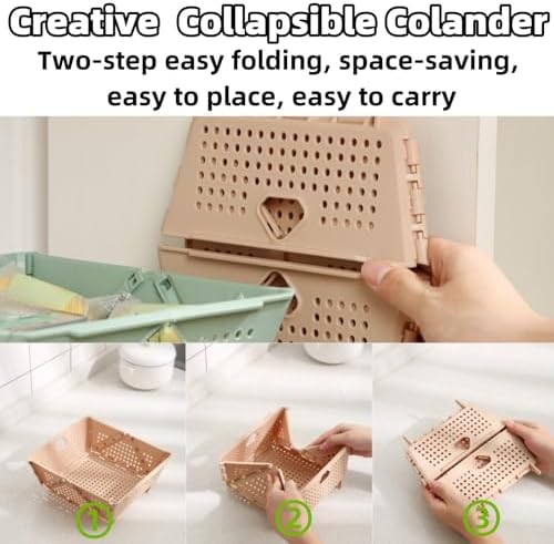 Space-Saving Collapsible Strainer for Kitchen