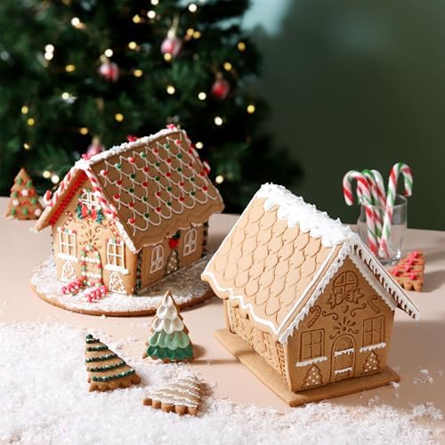 PME Christmas Cookie Cutters Stamps Gingerbread House Set of 3