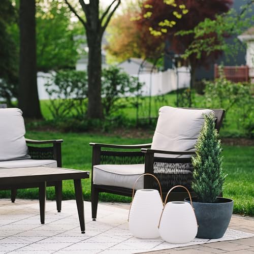 Set of 2 Pre-Potted 3-Foot Cedar Faux Trees