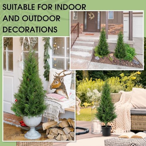 Canlierr Artificial cedar Trees - 4 Set