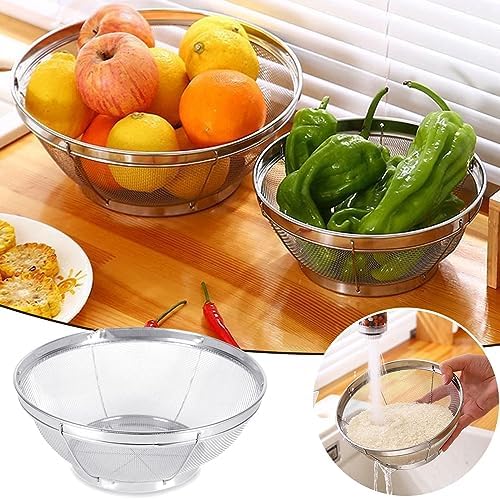 Stainless Steel Rice Sieve Large Capacity Durable Kitchen Tool
