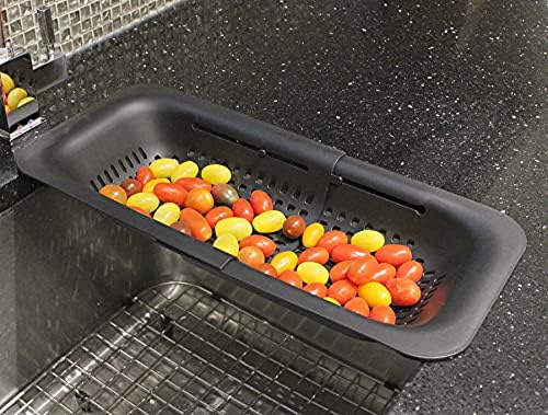 Durable Collapsible Plastic Colander for Kitchen Use