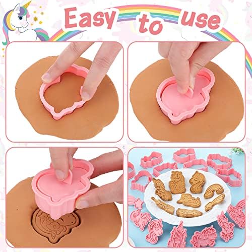 Suclain 8 Pcs Unicorn Cookie Cutters Set 1