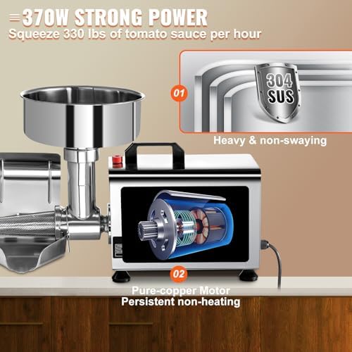 High-Quality 110V Electric Tomato Strainer