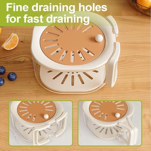 Fruit Washing Bowl with Dual Function Strainer