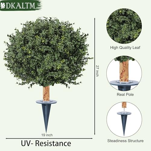 Realistic Boxwood Shrubs 27 - 2 Pack