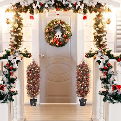 THE BLOOM TIMES 3ft Boxwood Topiary Set