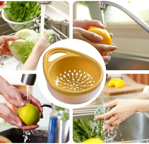 Strainer Basket Dual-Layer Food Strainer Kitchen Tool