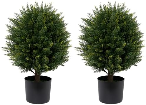 Artificial Cedar Topiary Tree 22T