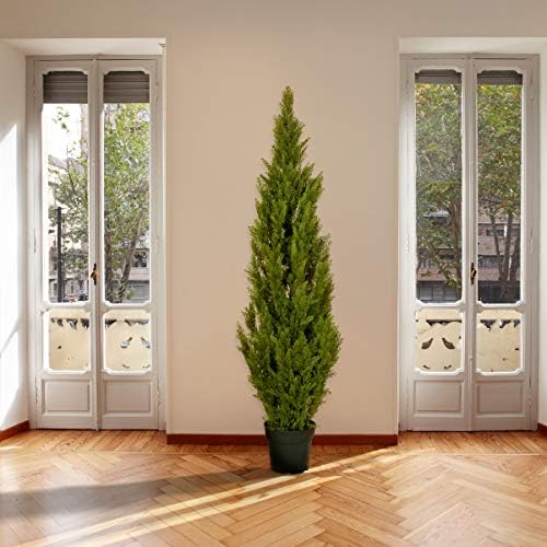 National Tree Company Artificial Potted Cedar Tree Green 65-inch