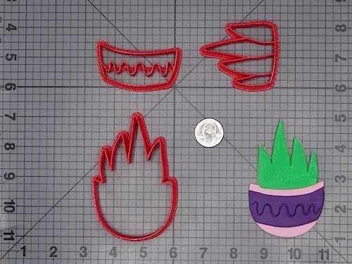 Subtle Functional Potted Plant 266-H550 Cookie Cutter Set