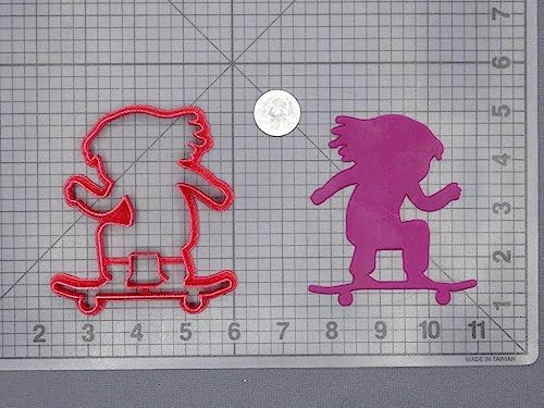 Skateboarder 266-F976 Cookie Cutter - Premium 3D Printed Delux e