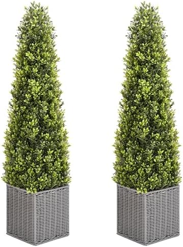 Elevate Your Space with theSEVENLOVE Boxwood Topiary Set