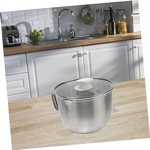 Garneck Stainless Steel Grease Bowl Anti-Scald Overflow-Free