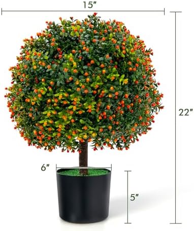 Safeplus 22in Boxwood Topiary Tree