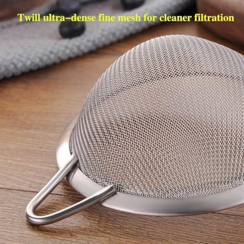 Small Handle Poached Egg Strainer 304 Stainless Steel Kitchen Essential