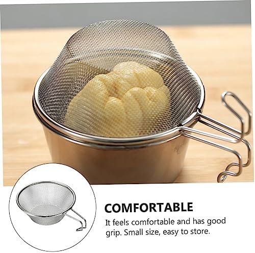 FELTECHELECTR Stainless Steel Collapsible Colander Sieve Net 1-Piece