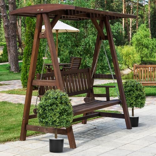 24-inch Real Touch Leaves - Set of 2 Artificial Topiary Trees