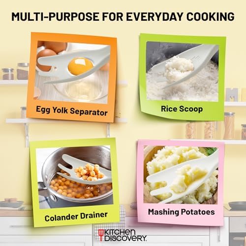 Versatile Colander Spoon for Kitchen Multitasking Kitchen Discovery BPA-Free dishwasher-safe