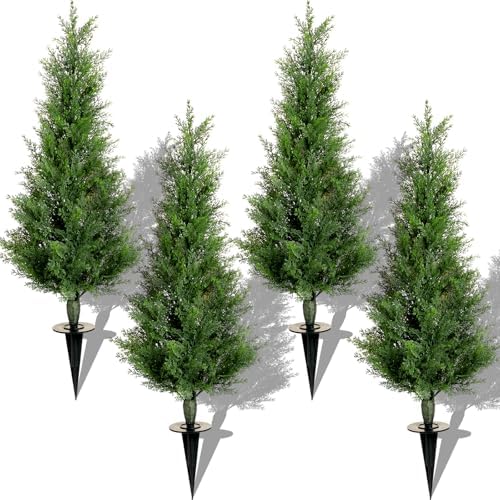 Canlierr Artificial cedar Trees - 4 Set