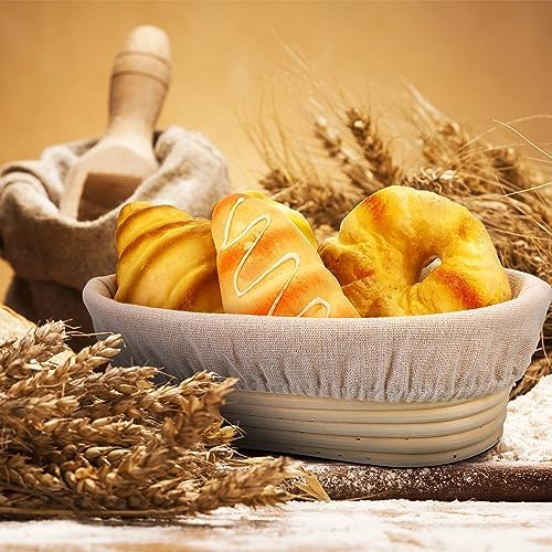 12-Piece Proofing Basket Set for Sourdough Bread Baking Supplies