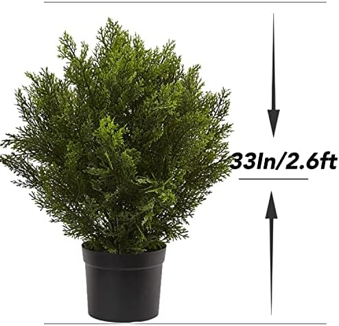 Momoplat - 33-inch Boxwood Artificial Plant Topiary Set of 2