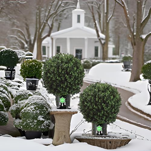 Gadout 24T Artificial Boxwood Topiary Ball Set of 2