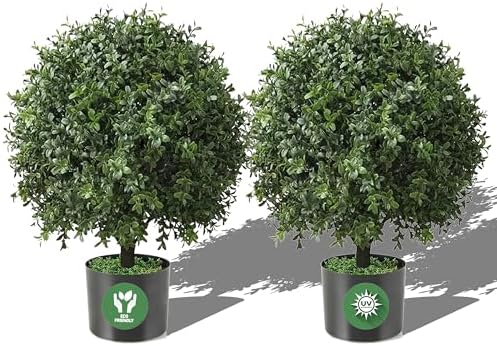 Gadout 24T Artificial Boxwood Topiary Ball Set of 2