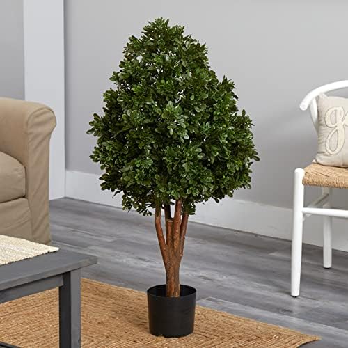 41In Nearly Natural Tea Leaf Art Tree UV Resistant