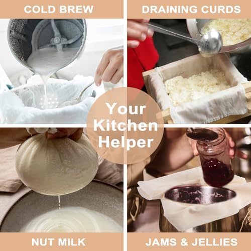 Nut Milk Strainer - Reusable Cheese Cloth - 20 x 30 cm