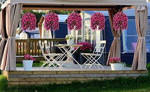 Artificial Hanging Daisies Flowers with Basket for Home Decor