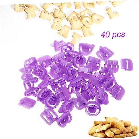 GRIRIW 40pc Baking Alphabet Number Mold Set
