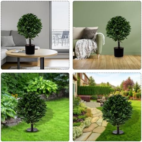 24 Outdoor Artificial Topiary Gonuien Evergreen Shrub Set