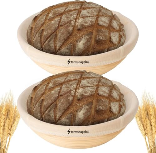 10 Inch Round Banneton Proofing Basket Set of 2