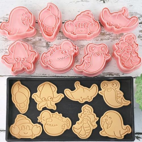 Lutoku Off the Grid 8 Mini Ocean Animal Cookie Cutters