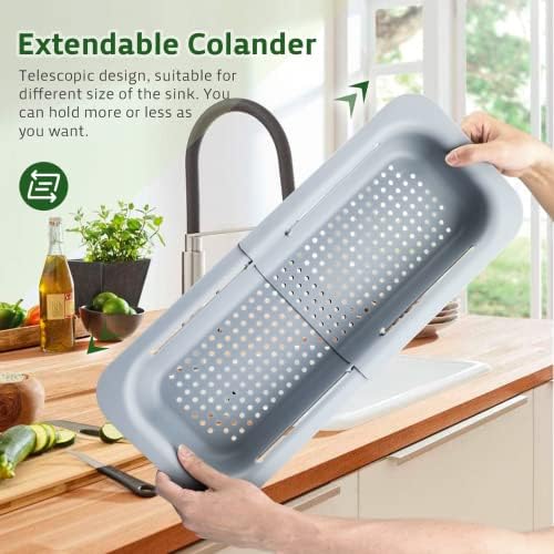 Extendable Kitchen Strainer Collapsible Over Sink