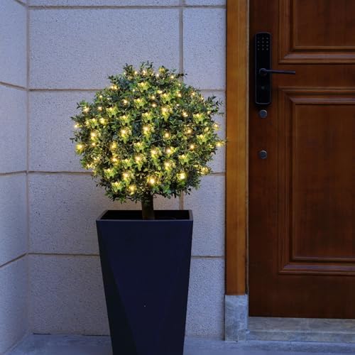 JOZHENJU Artificial Topiary Trees Set of 2 26 T 20 D