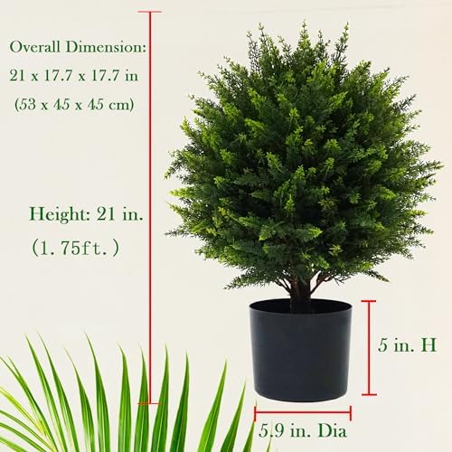 21 Artificial cedar Topiary Ball Set of 2