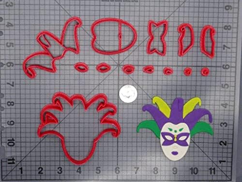 Generic Venetian Mask 266-G806 Cookie Cutter Set